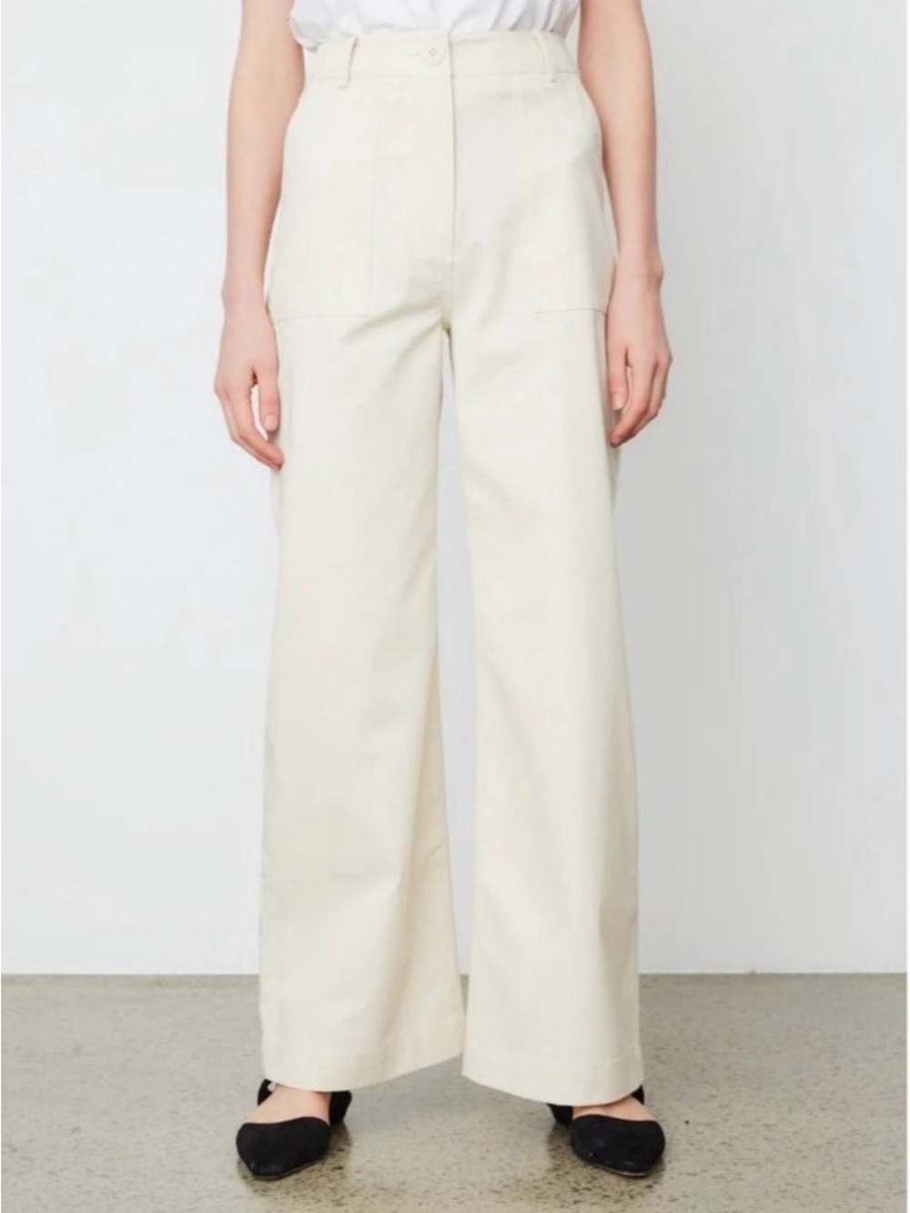 NWT ANNA QUAN Joseph Pants in Milk Cream